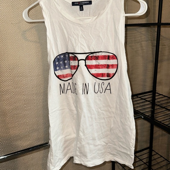 Made in USA white tank top size small - Picture 1 of 4